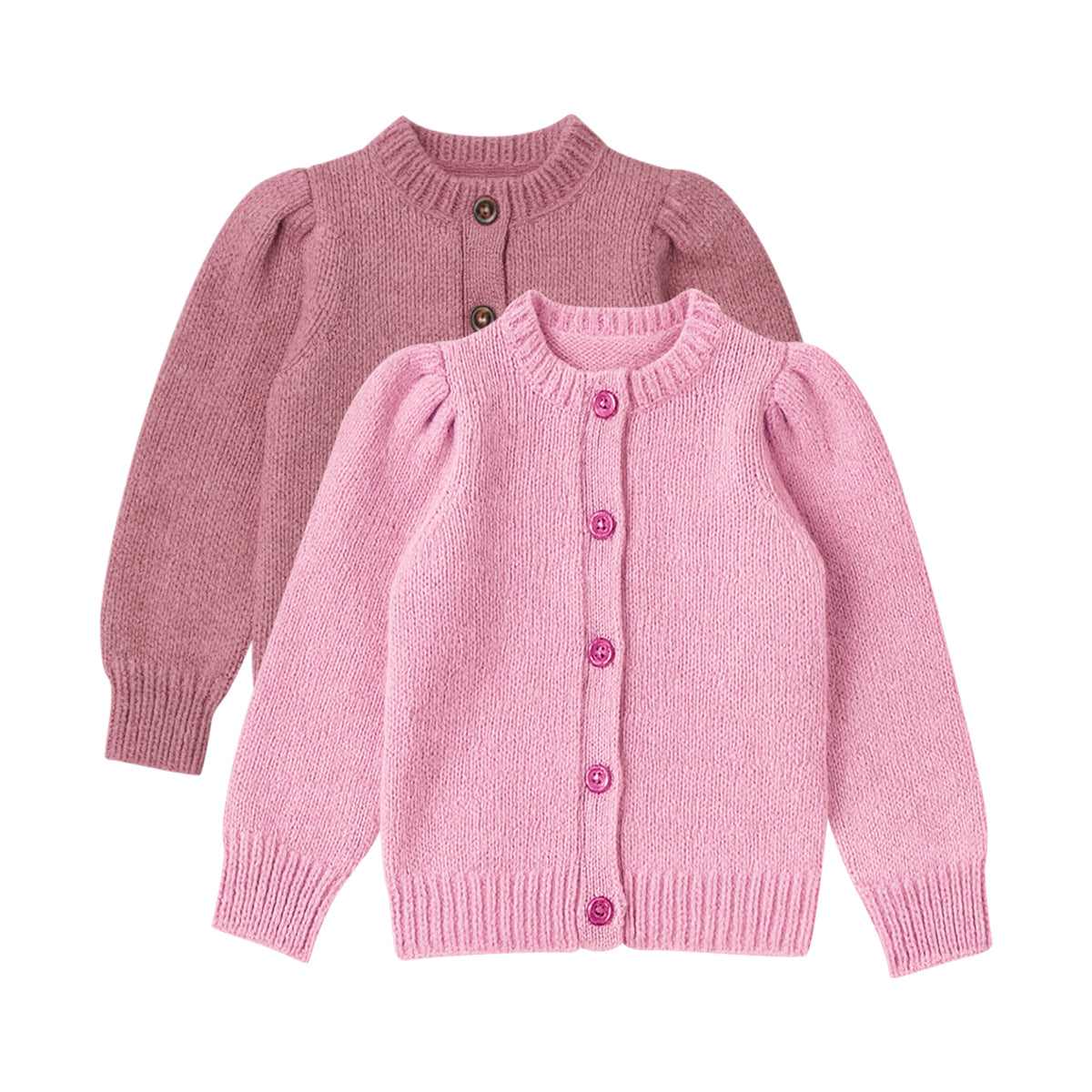 Girls Cable Knit Soft Cotton Cardigan Sweater