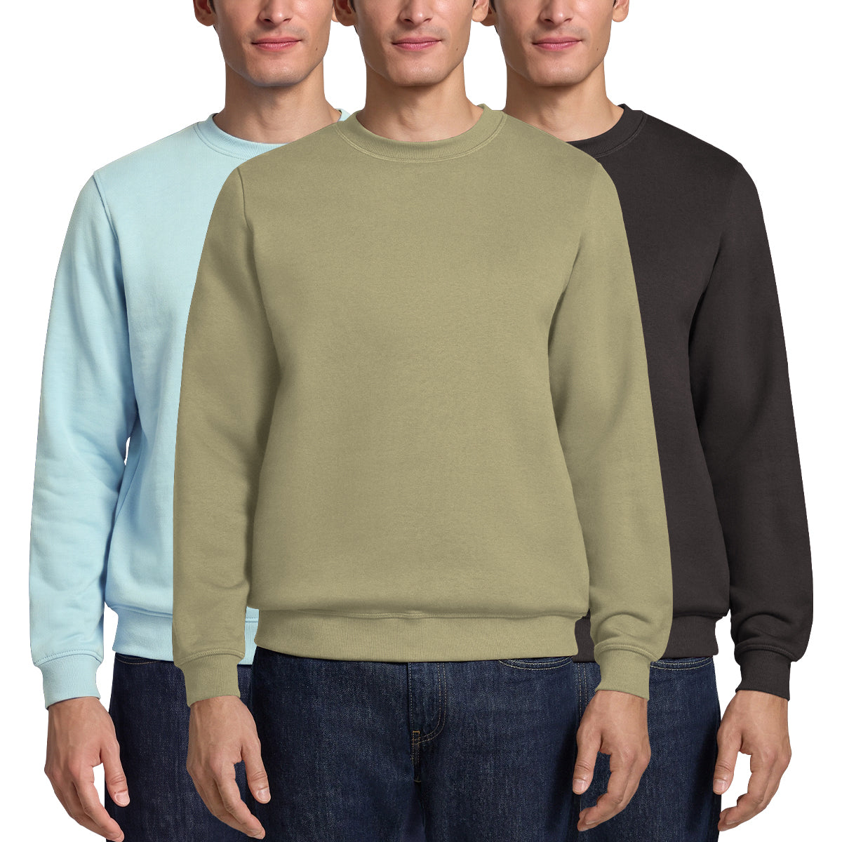 Men's Cotton-Blend Fleece Crewneck Sweatshirt