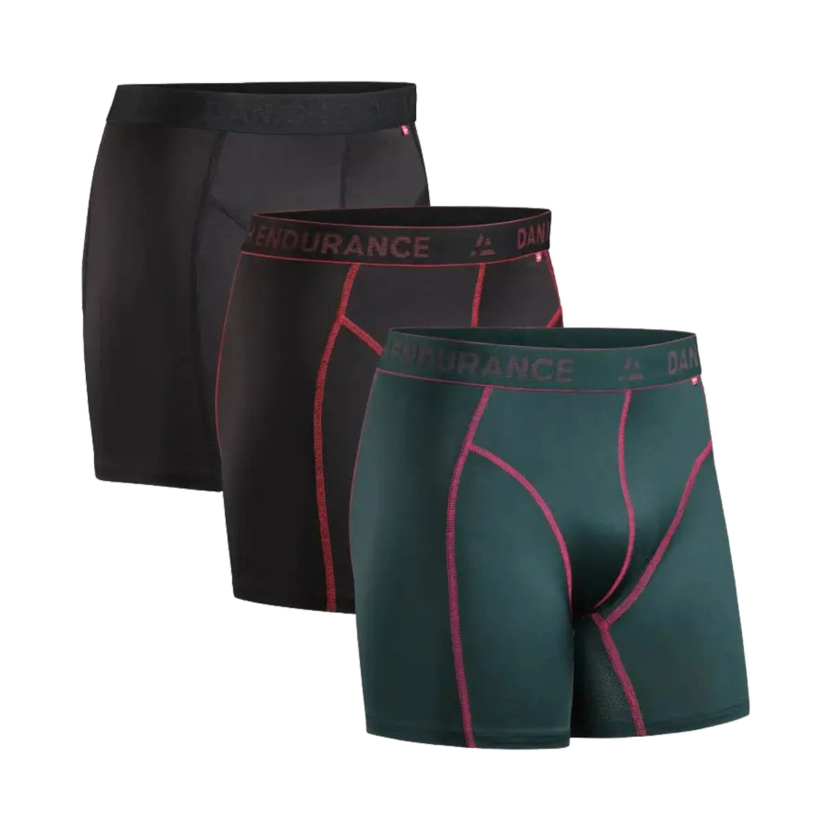 Pack of 3 Mens Moisture Wicking Stretch Mesh Sports Trunks Boxer