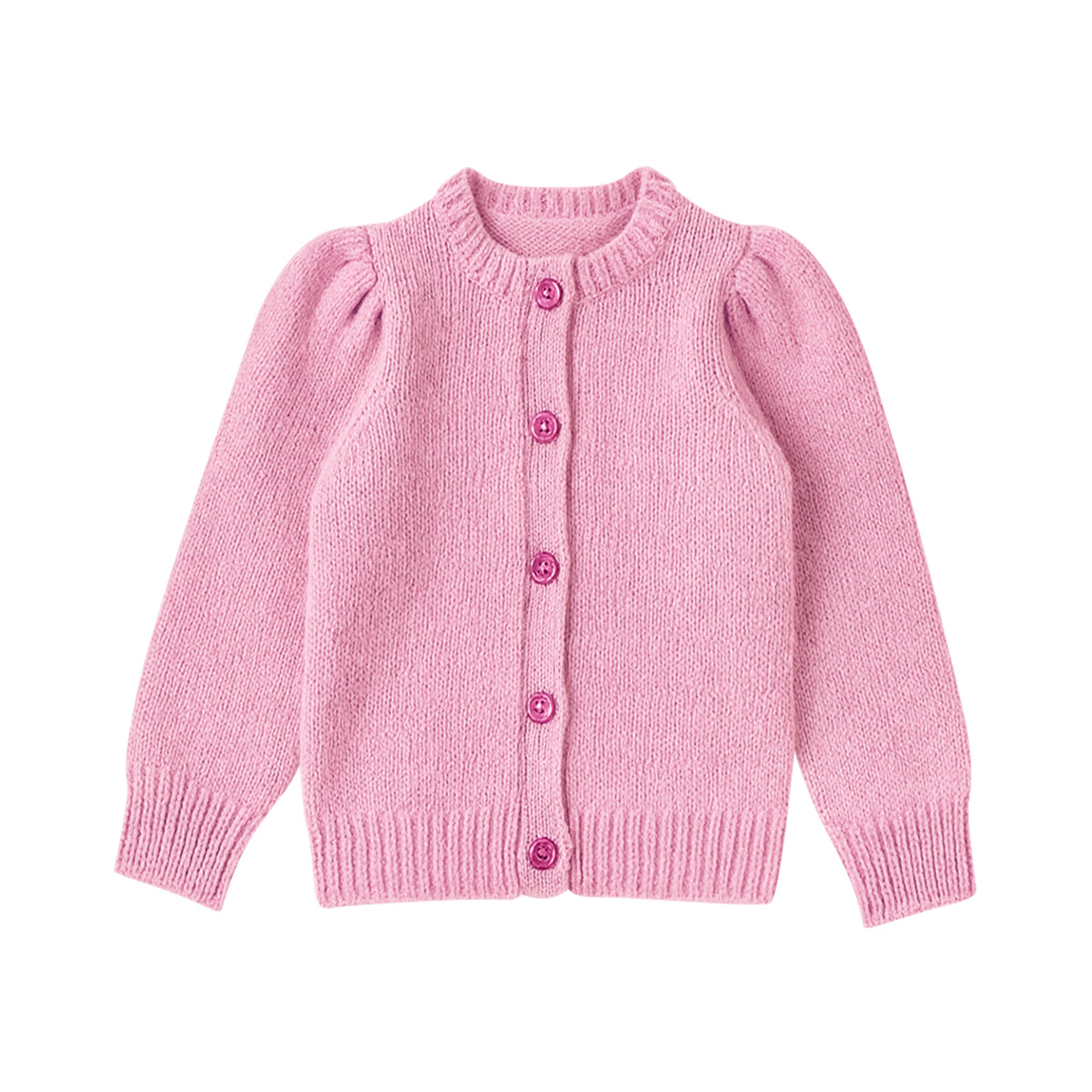 Girls Cable Knit Soft Cotton Cardigan Sweater