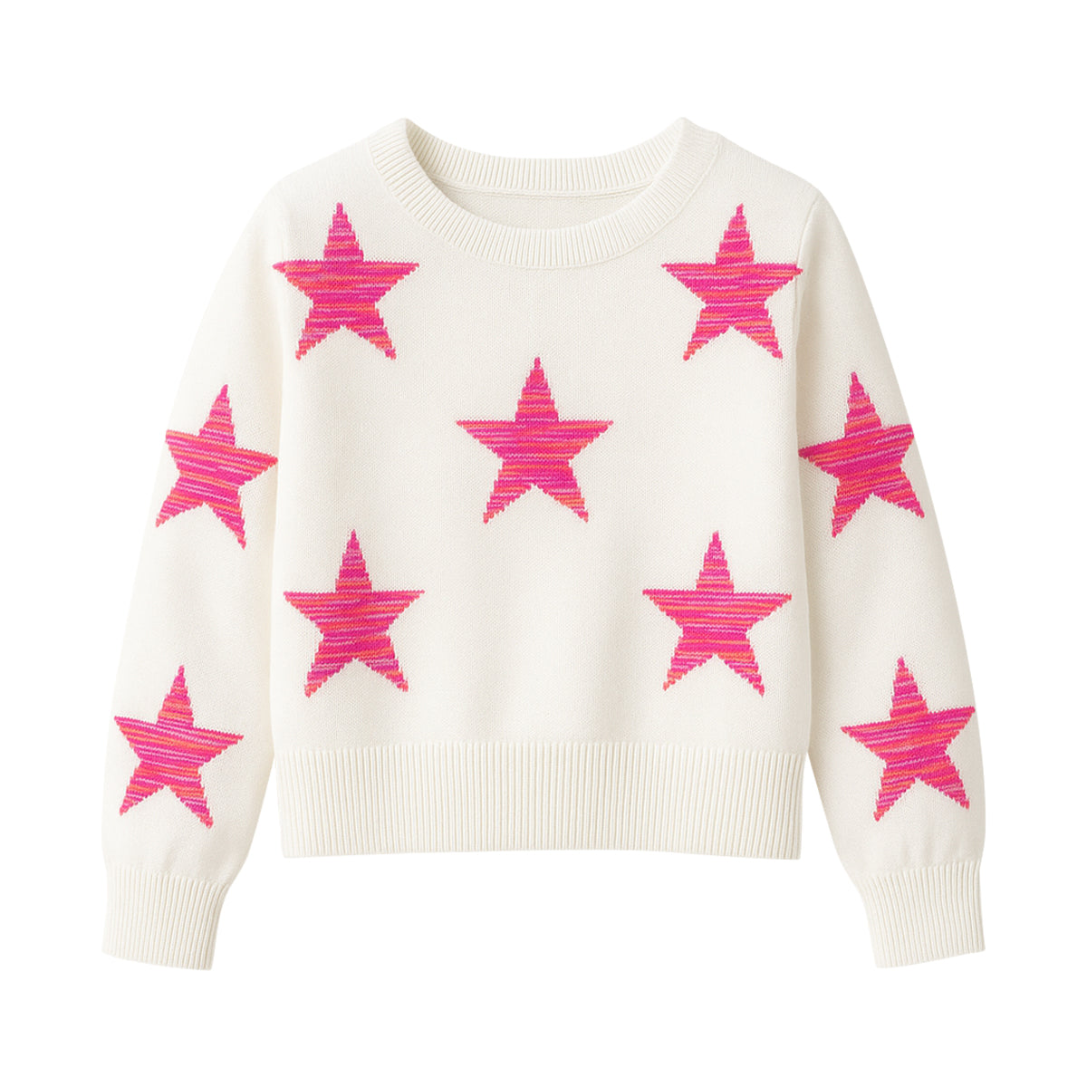Girls Soft Knit Long Sleeve Pullover Sweater