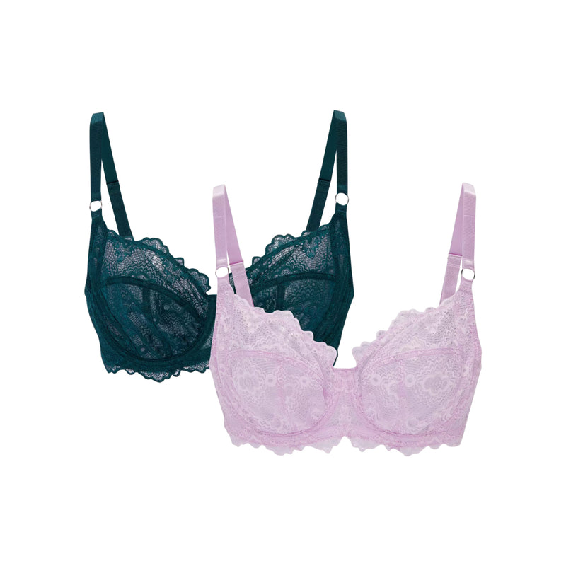 Women's Non-Padded Lace Full Cup Bra
