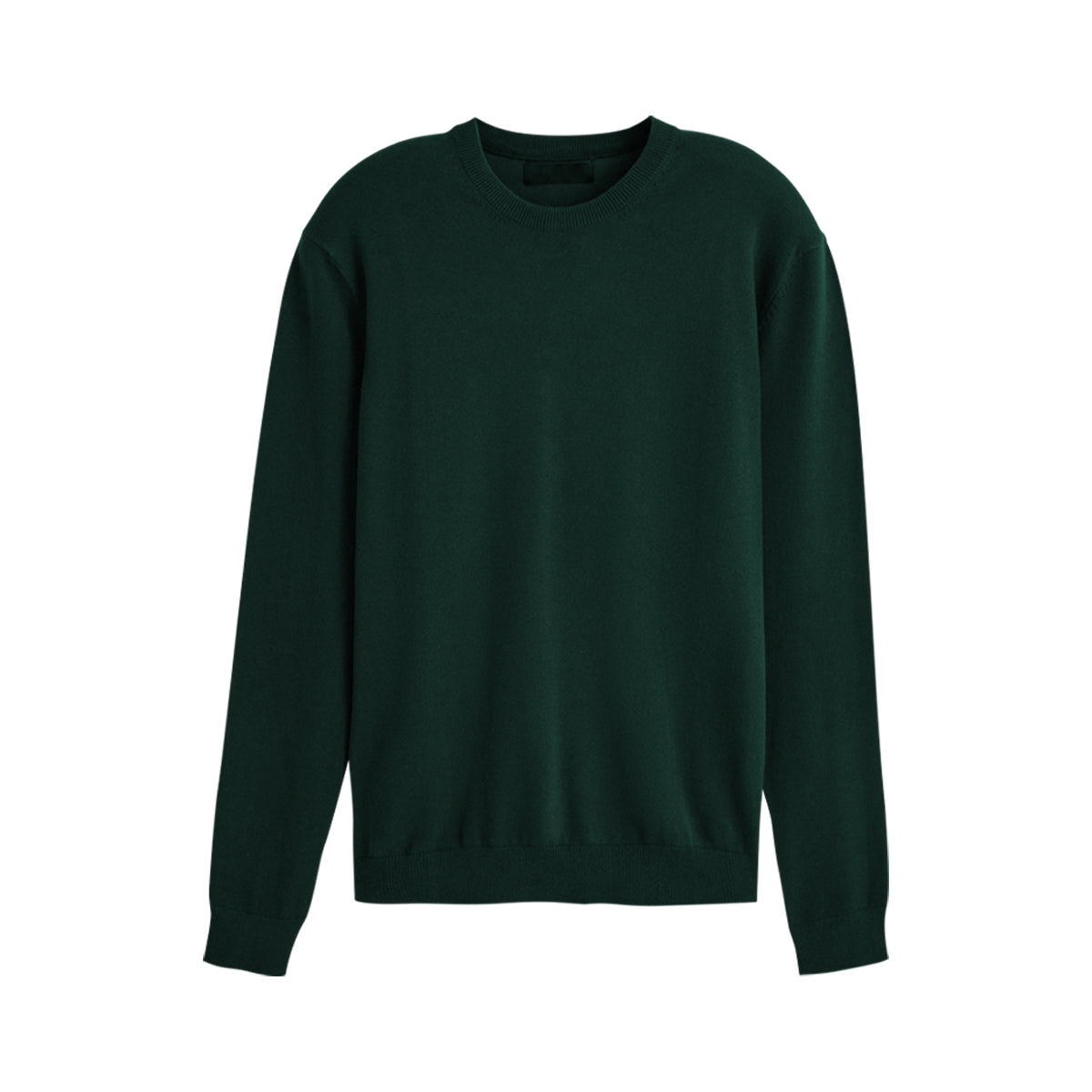 Mens Basic Knit Crew Neck Long Sleeve Pullover Sweater