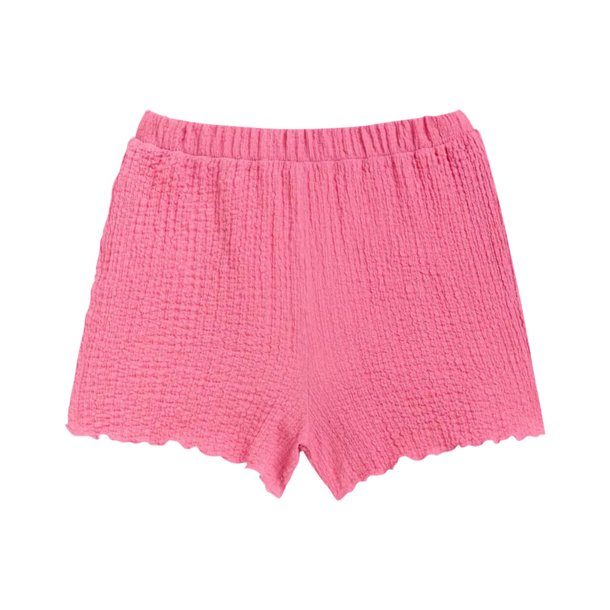 Girls Crinkle Texture Loose Fit Lounge Shorts