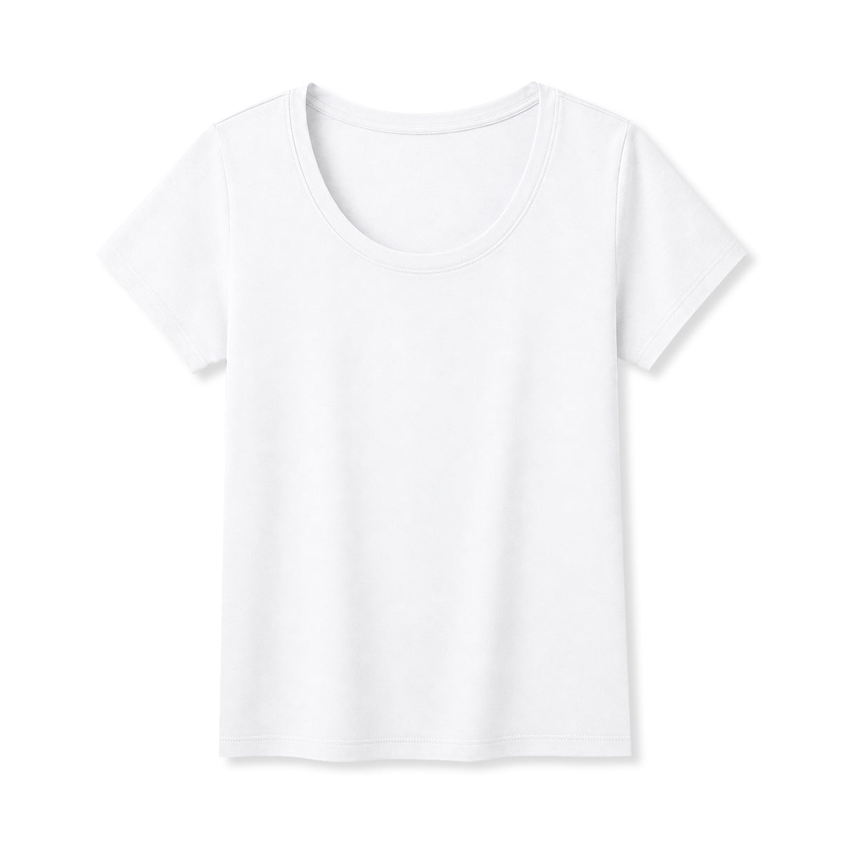 Women's Cotton Solid Scoop Neck T-Shirt