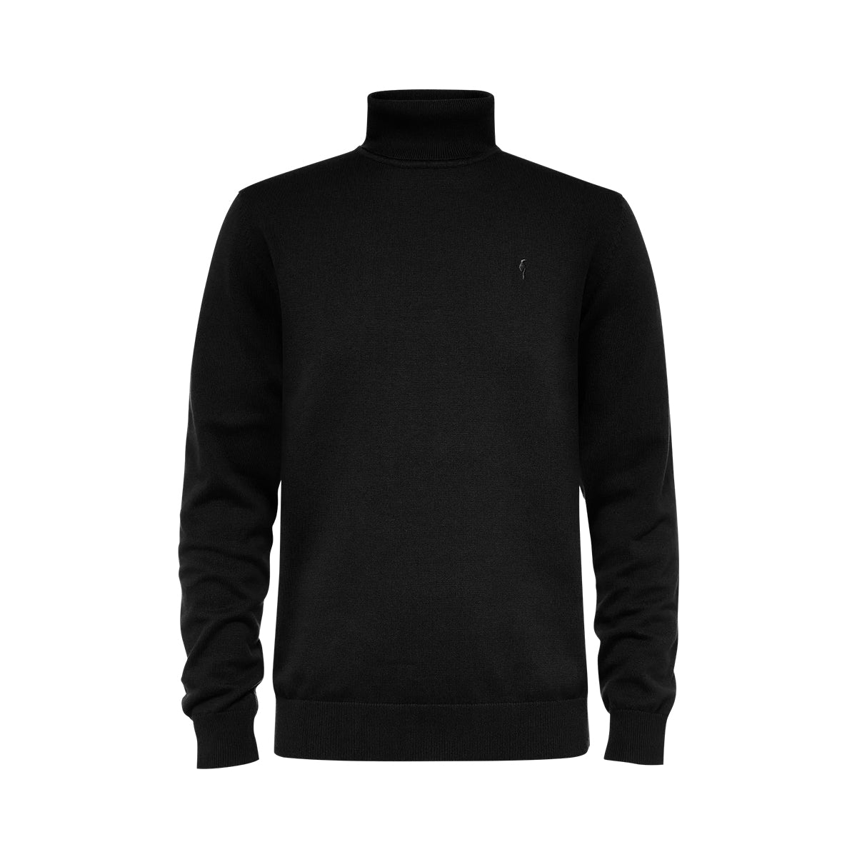 Mens Premium Cotton Turtleneck Long Sleeve Knit Sweater