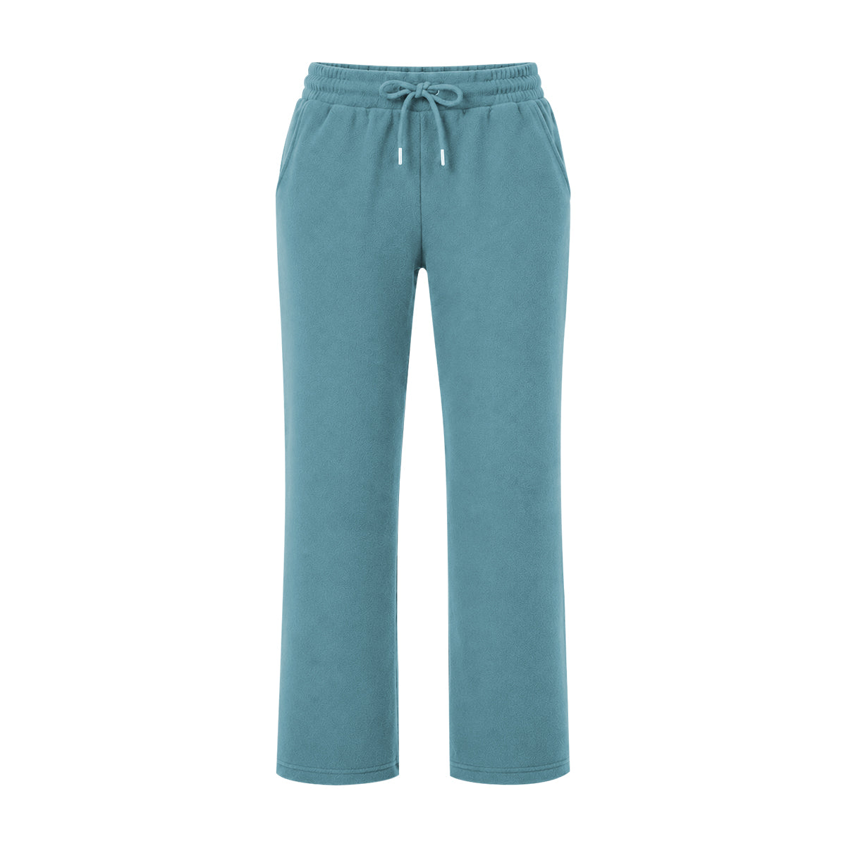 Womens Micro Fleece Straight Leg Pants with Pockets