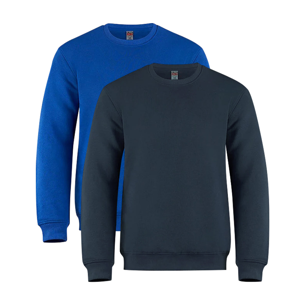 Mens Cotton Blend Crewneck Fleece Sweatshirt