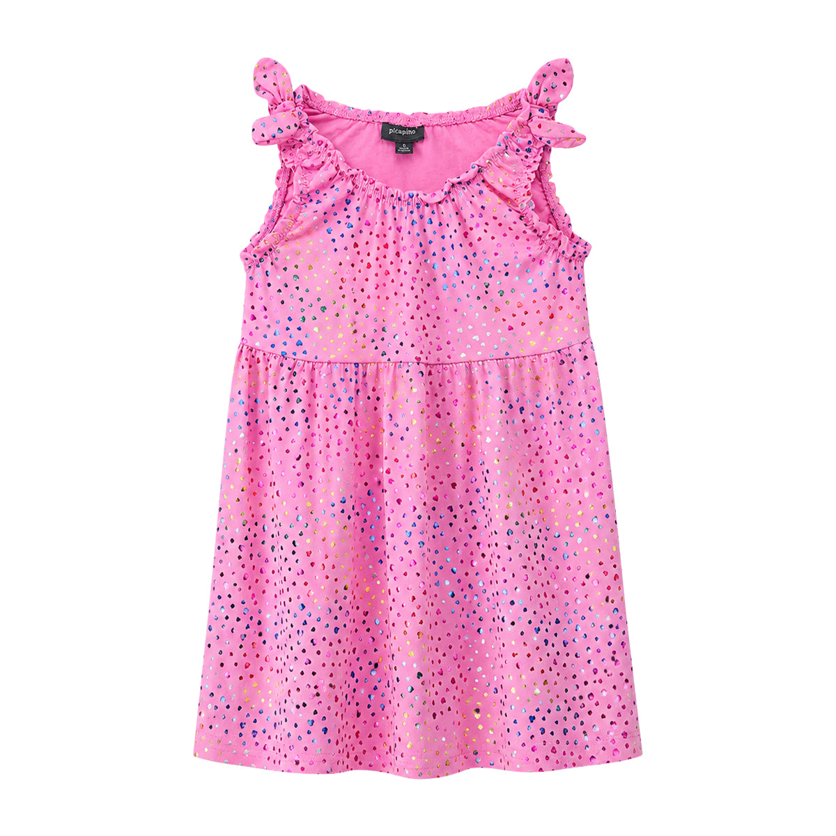 Girls Printed Summer Round Neck Sleeveless Dress