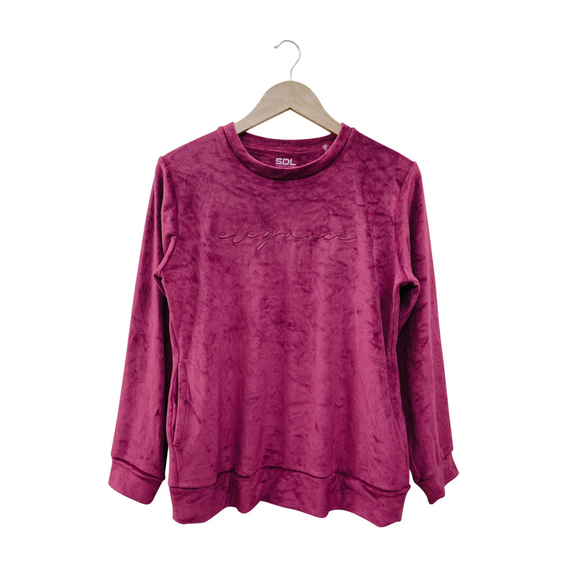 Women's Long Sleeve Velvet Sweatshirt