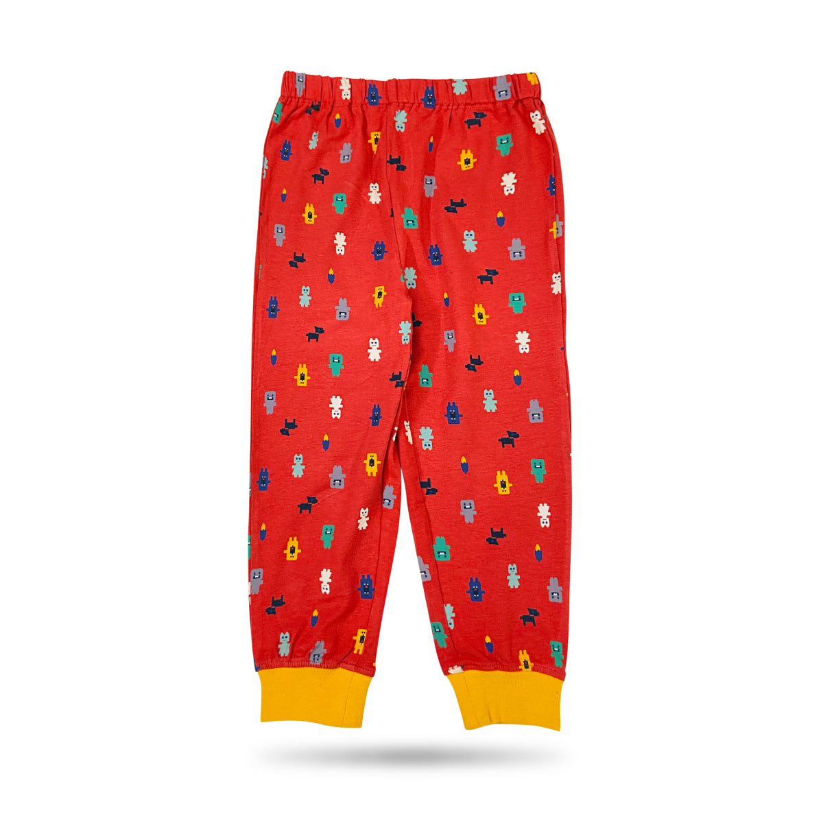 Boys Printed Elastic Waist Cotton Trouser Pant For Baby Boys