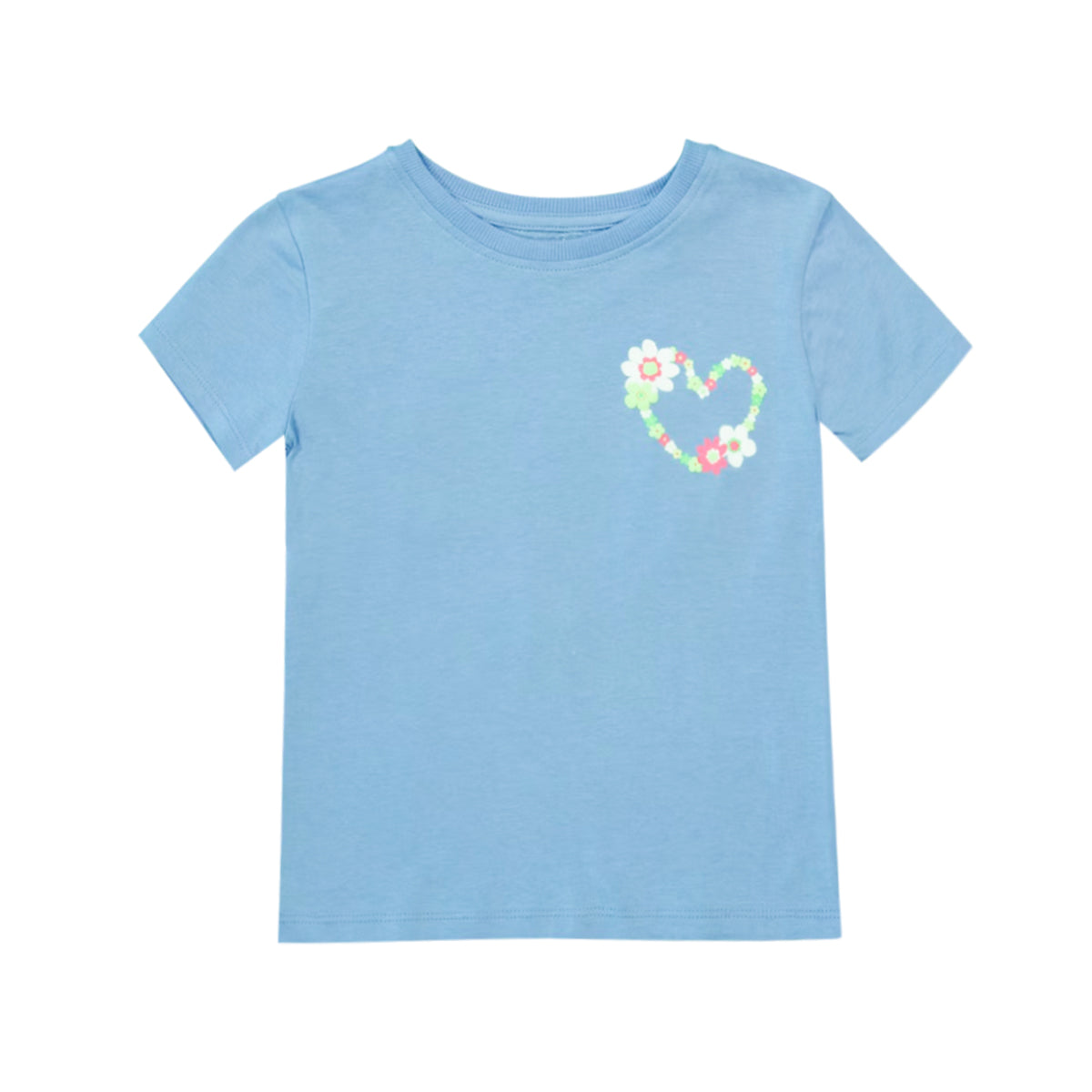 Girls Printed Soft Cotton Short Sleeve T-Shirt