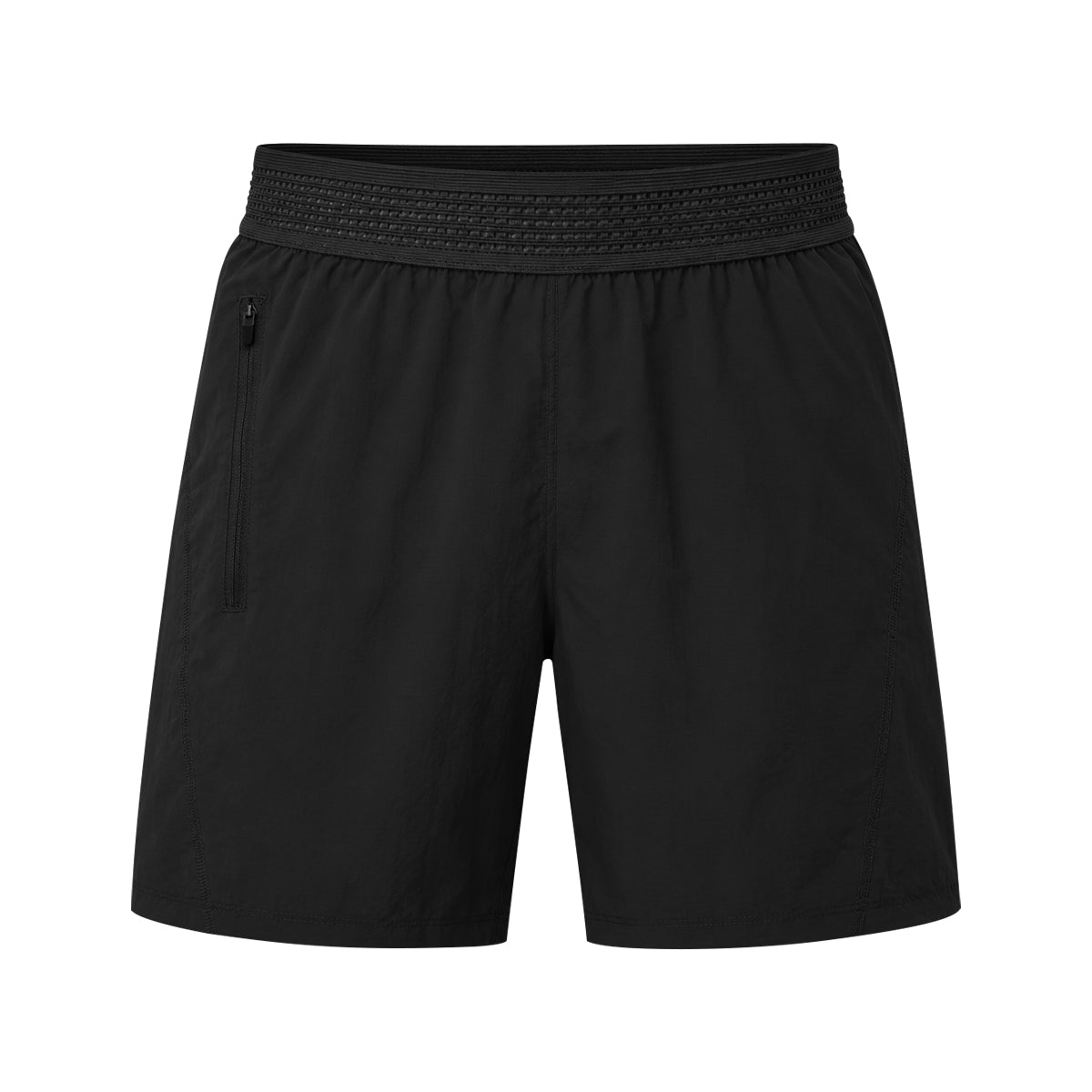 Mens Quick Dry Elastic Waist With Zip Side Pocket Shorts