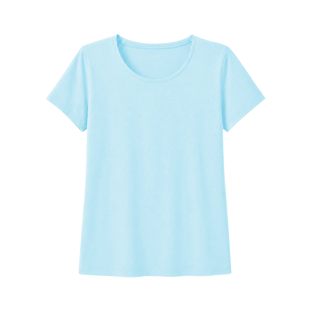 Women's Basic Cotton Scoop Neck Short Sleeve T-Shirt
