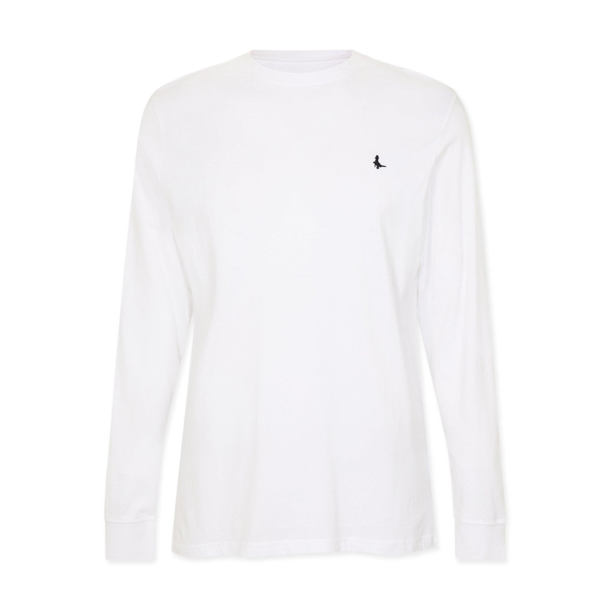 Mens Long Sleeve Cotton Crew Neck T-Shirt