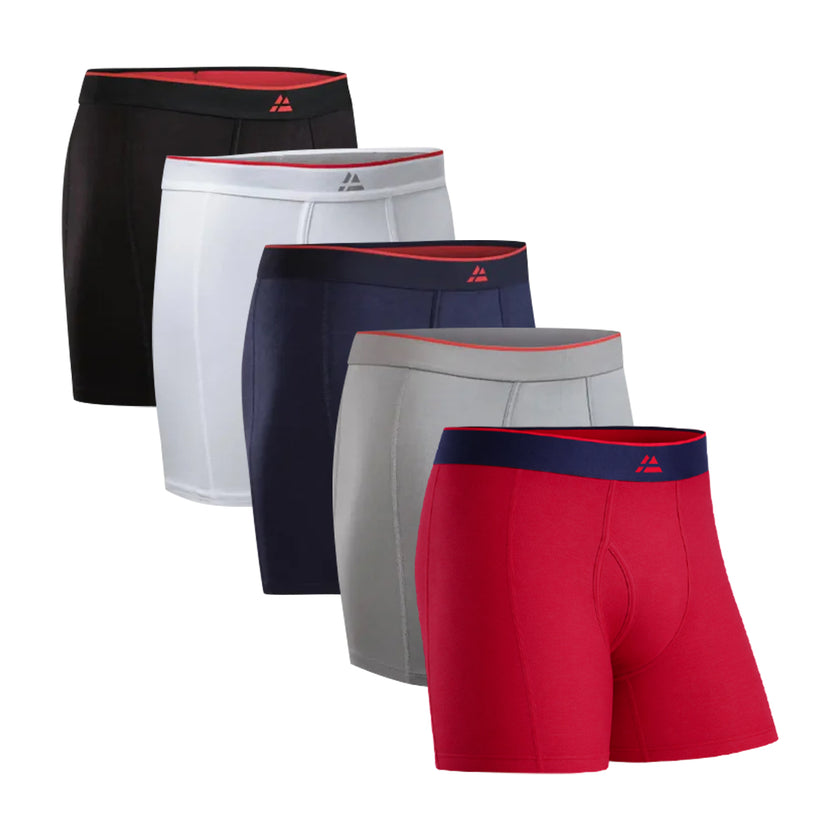 Pack of 3 Mens Bamboo Trunks Soft Breathable Comfort Boxer Underwear