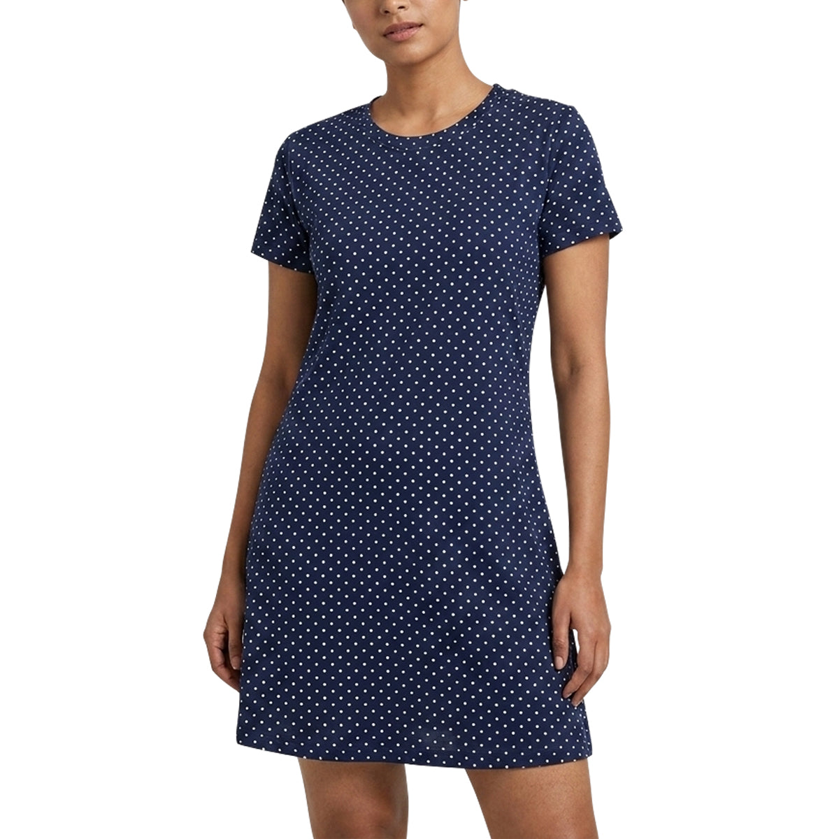 Ladies Short Sleeve Mid Length T-Shirt Dress