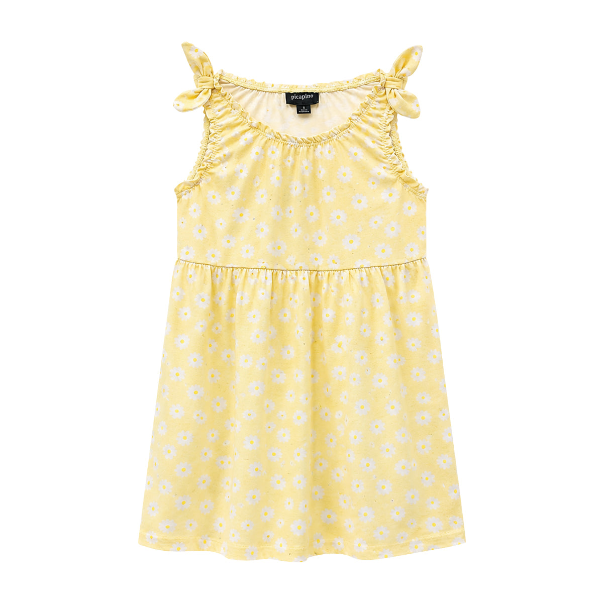 Girls Printed Summer Round Neck Sleeveless Dress