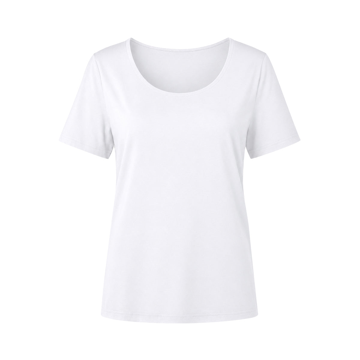 Women's Cotton Scoop Neck Short Sleeve T-Shirt