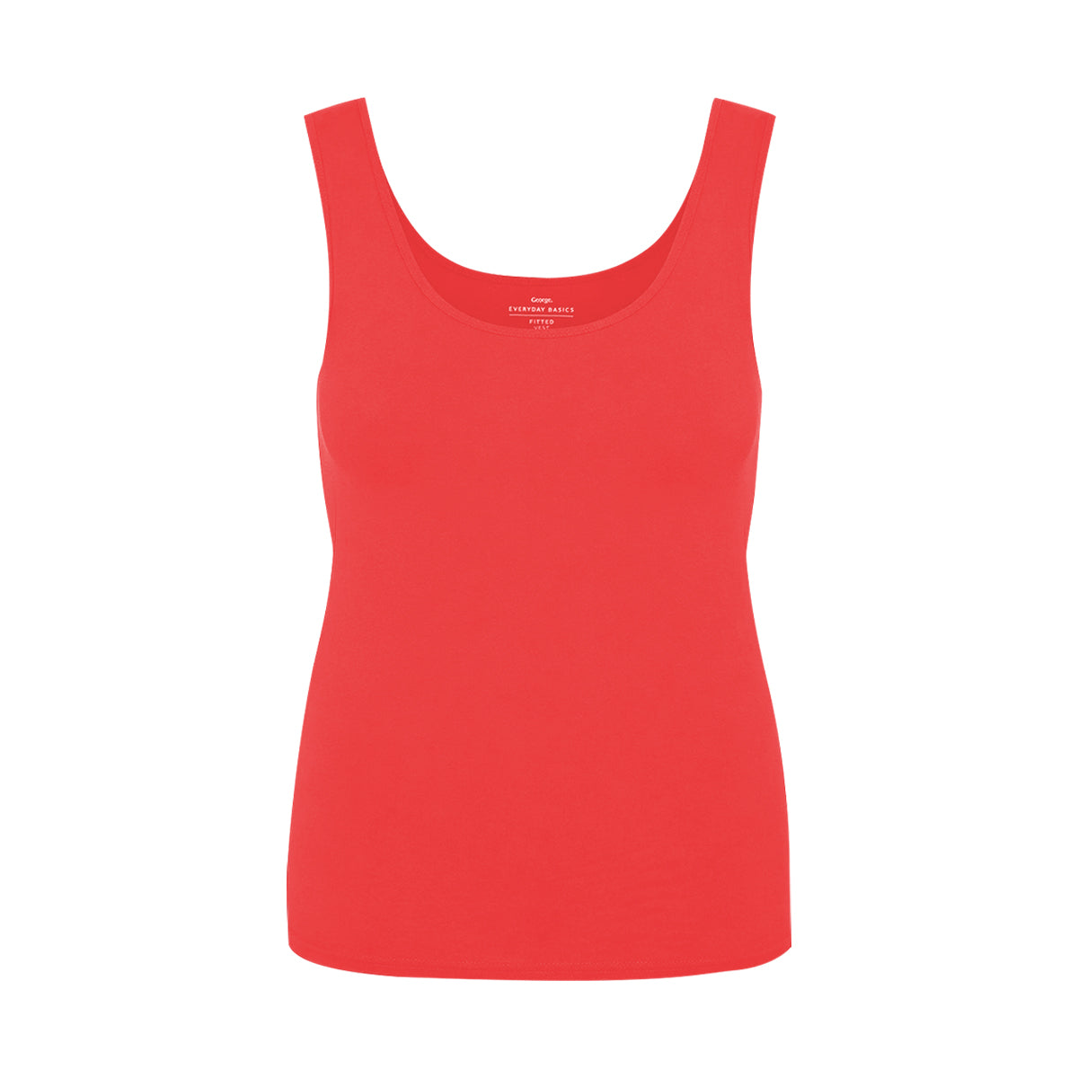 Womens Soft Cotton Sleeveless Scoop Neck Basic Stretch Tank Top