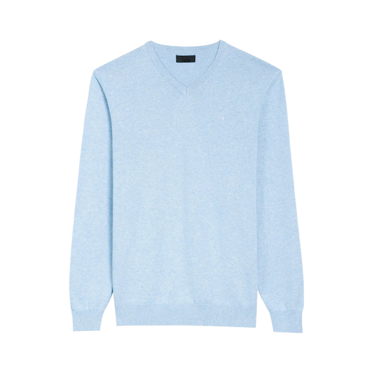 Mens Premium Cotton V-Neck Long Sleeve Knit Sweater