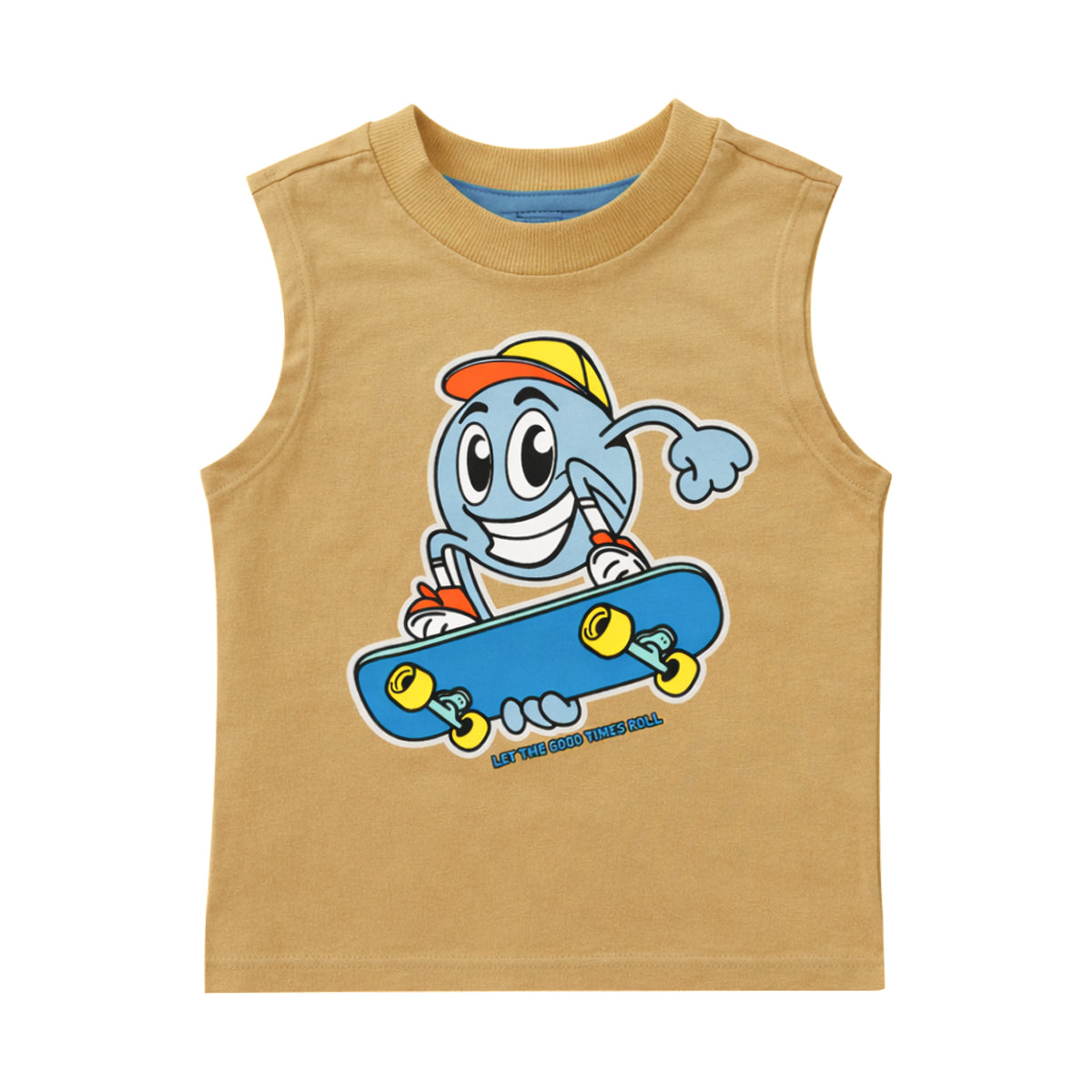 Boys Printed Sleeveless Soft Cotton & Breathable Summer Tank Top