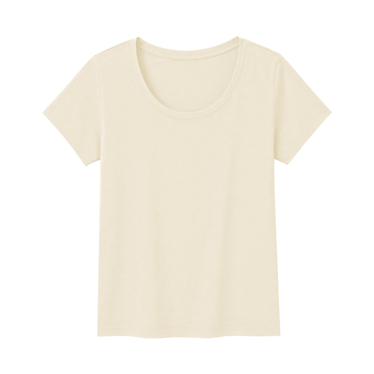 Women's Cotton Solid Scoop Neck T-Shirt