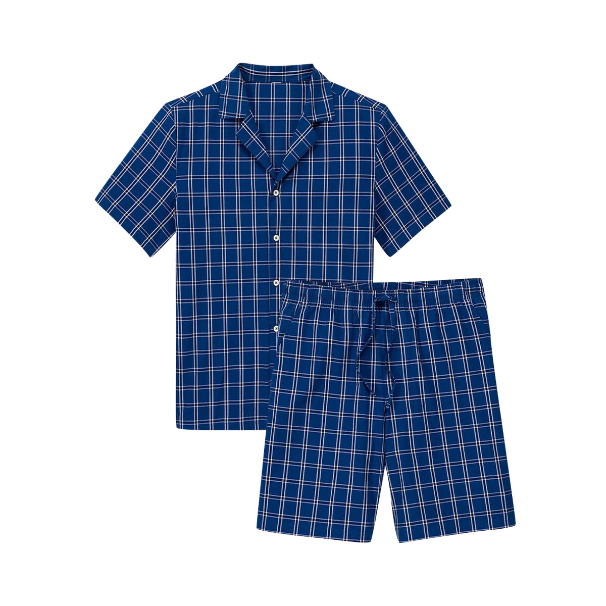 Mens Cotton Shorty Co-Ord Sleepwear Pajama Set