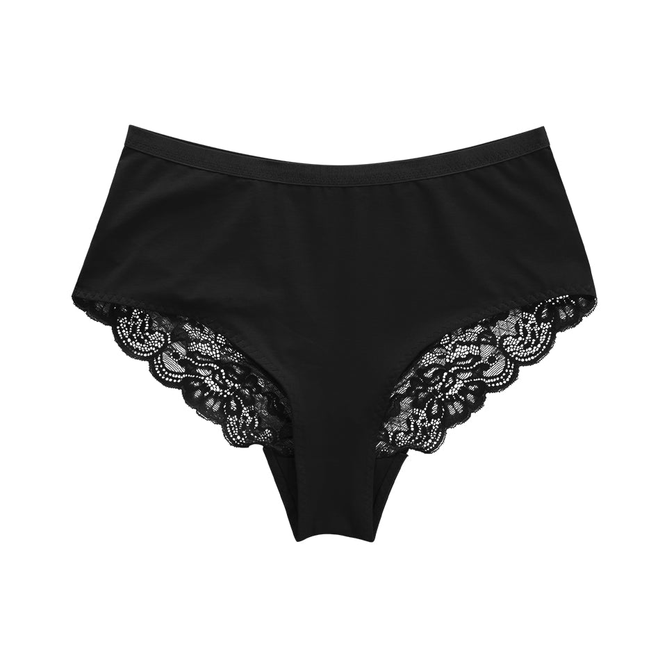 Womens Premium High Waisted  Lace Full Back Cover Panty