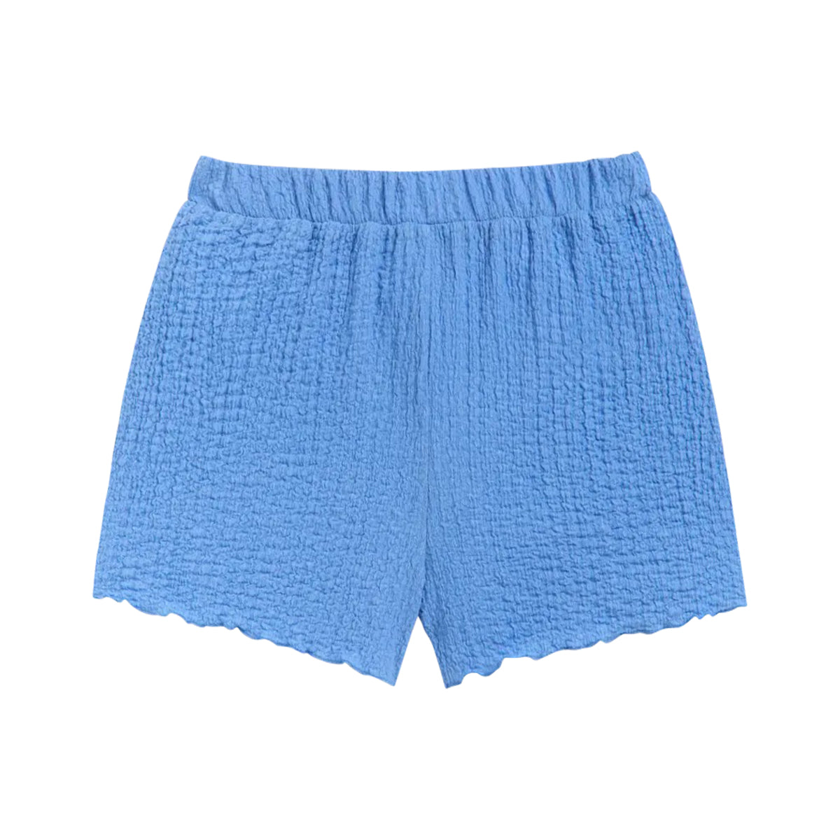 Girls Crinkle Texture Loose Fit Lounge Shorts
