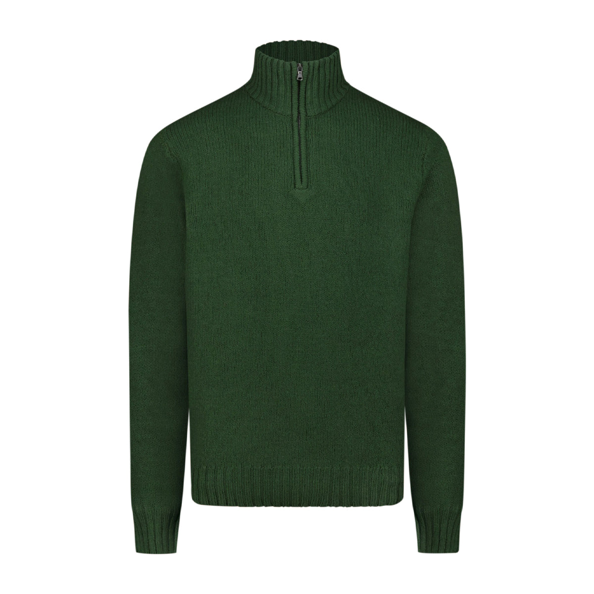 Mens Wool Half-Zip Turtleneck Pullover Sweater