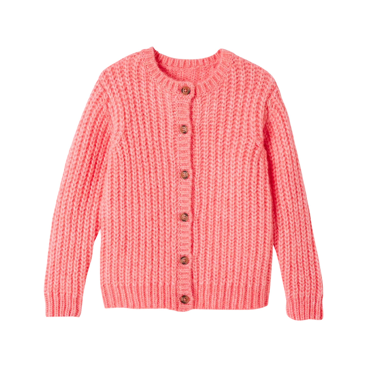 Girls Loose-Fitting Soft Knit Cardigan