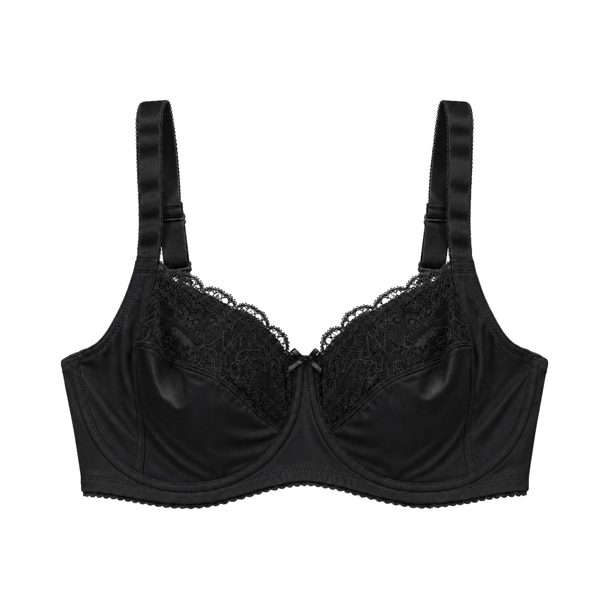 Womens Non-Padded Underwired Full Cup Lace Bra