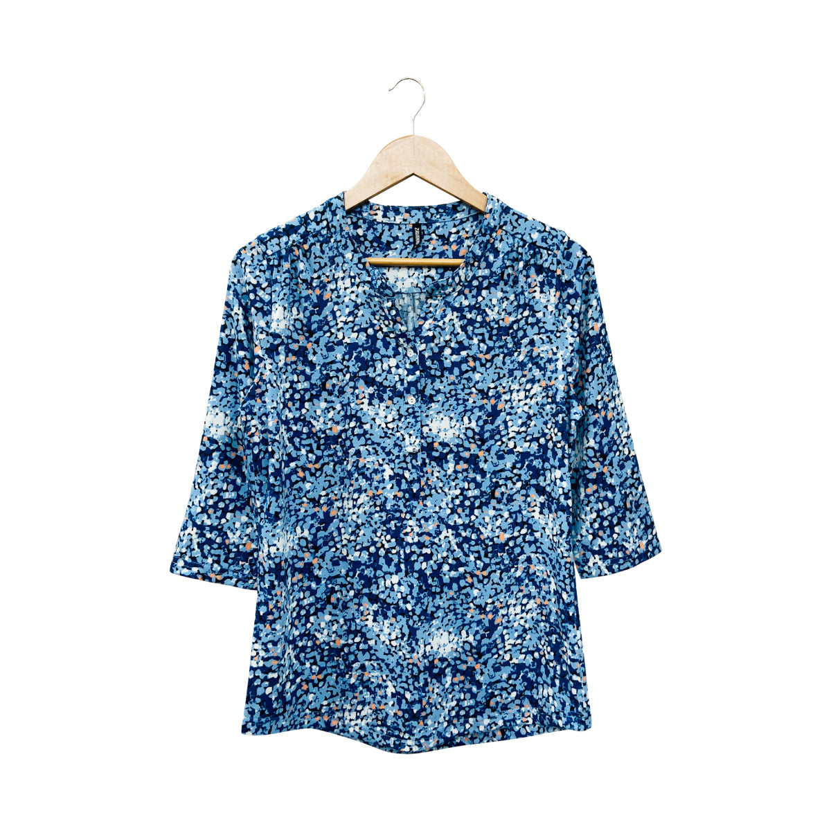 Ladies ¾ Sleeve Soft Floral Casual Top