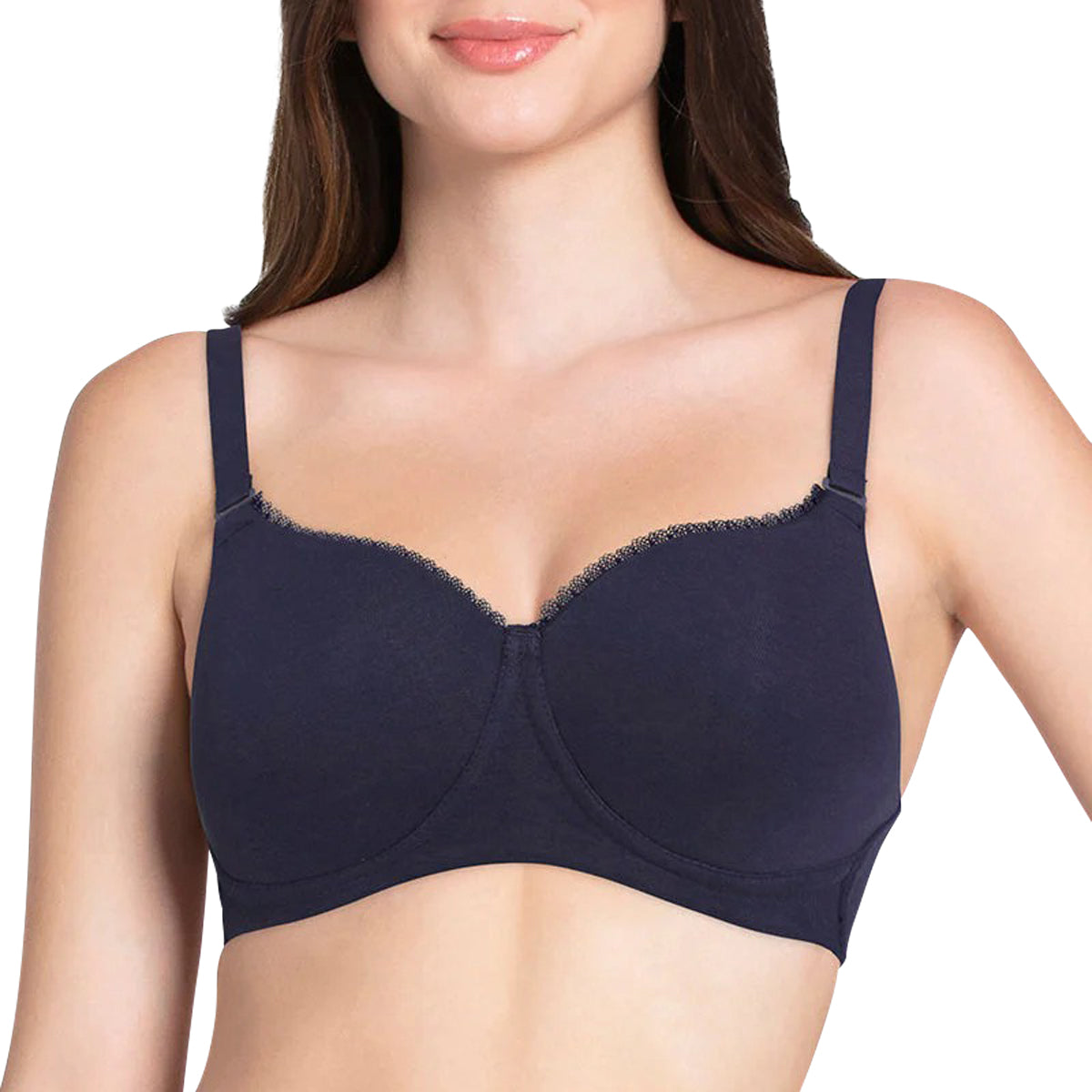 Womens Padded Non-Wired Cotton T-Shirt Bra