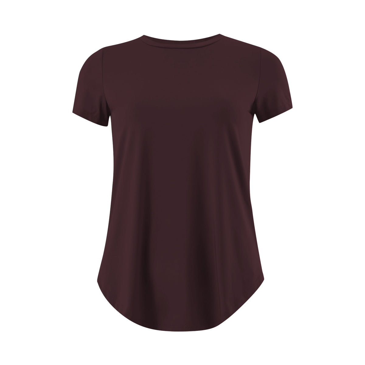 Womens Round Neck Breathable Stretch Activewear T-Shirt