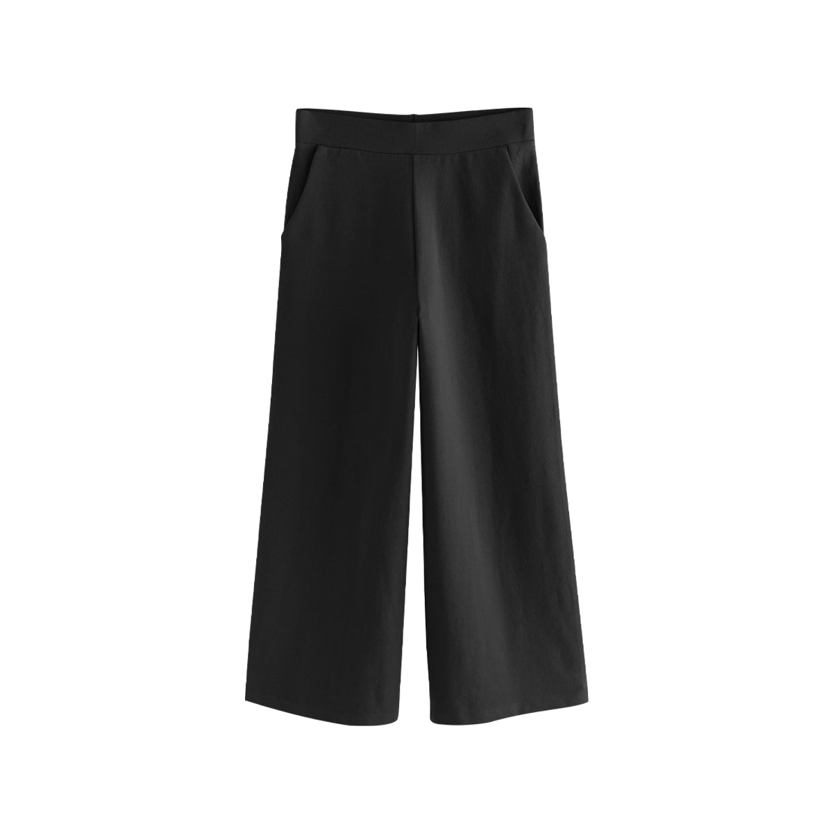 Girls Cotton Wide Leg Trousers with Pockets