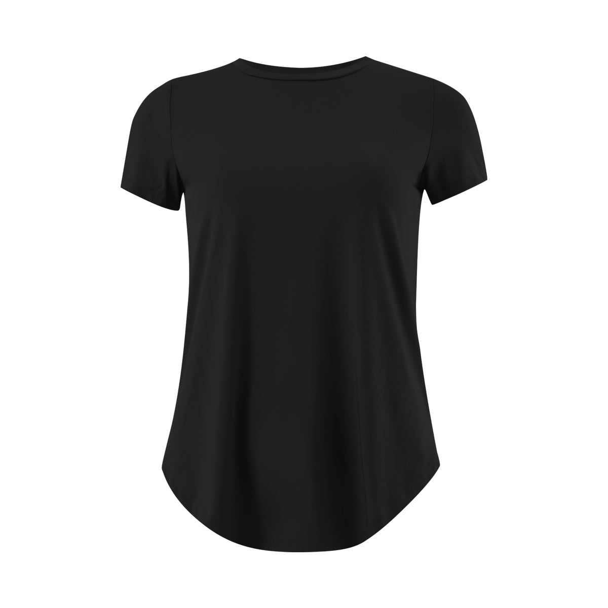 Womens Round Neck Breathable Stretch Activewear T-Shirt