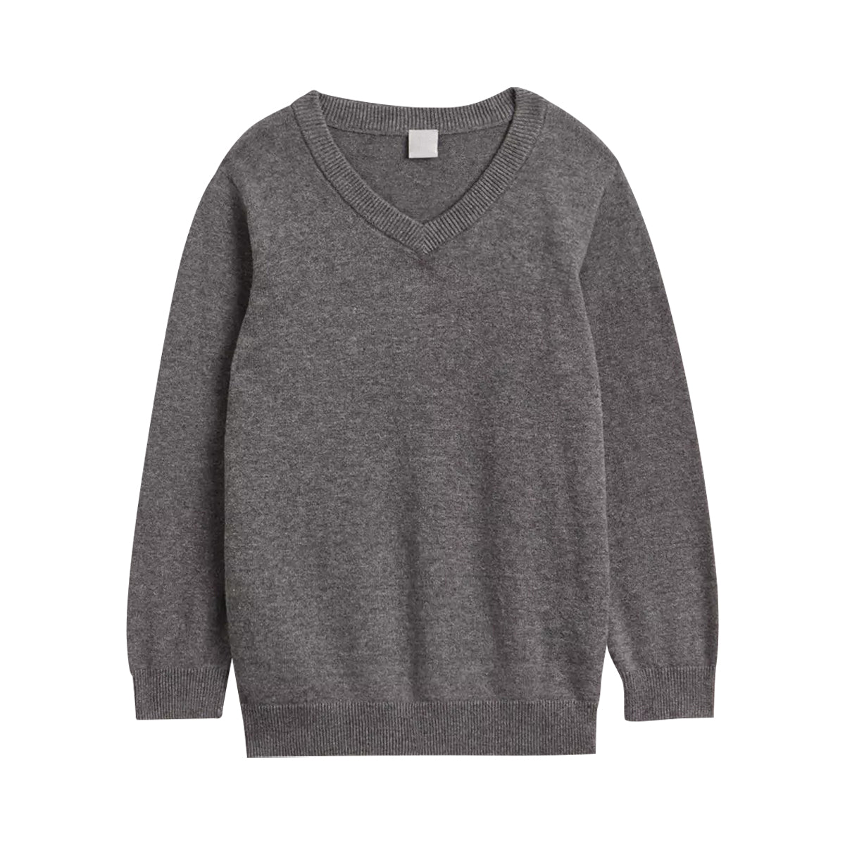 Boys V-Neck Long Sleeve Cotton Sweater