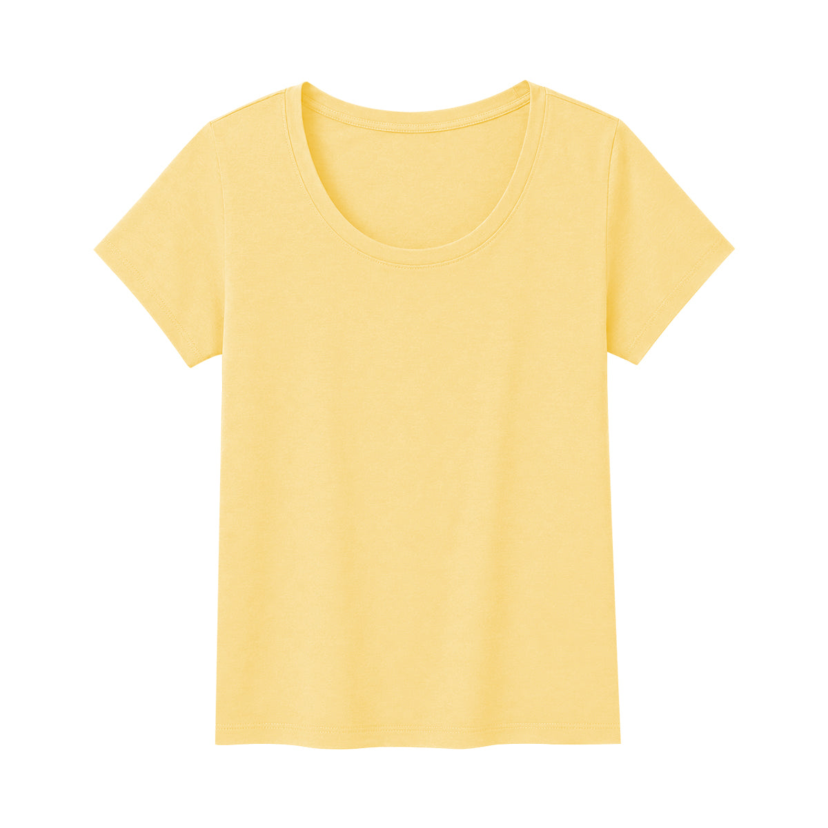 Women's Cotton Solid Scoop Neck T-Shirt