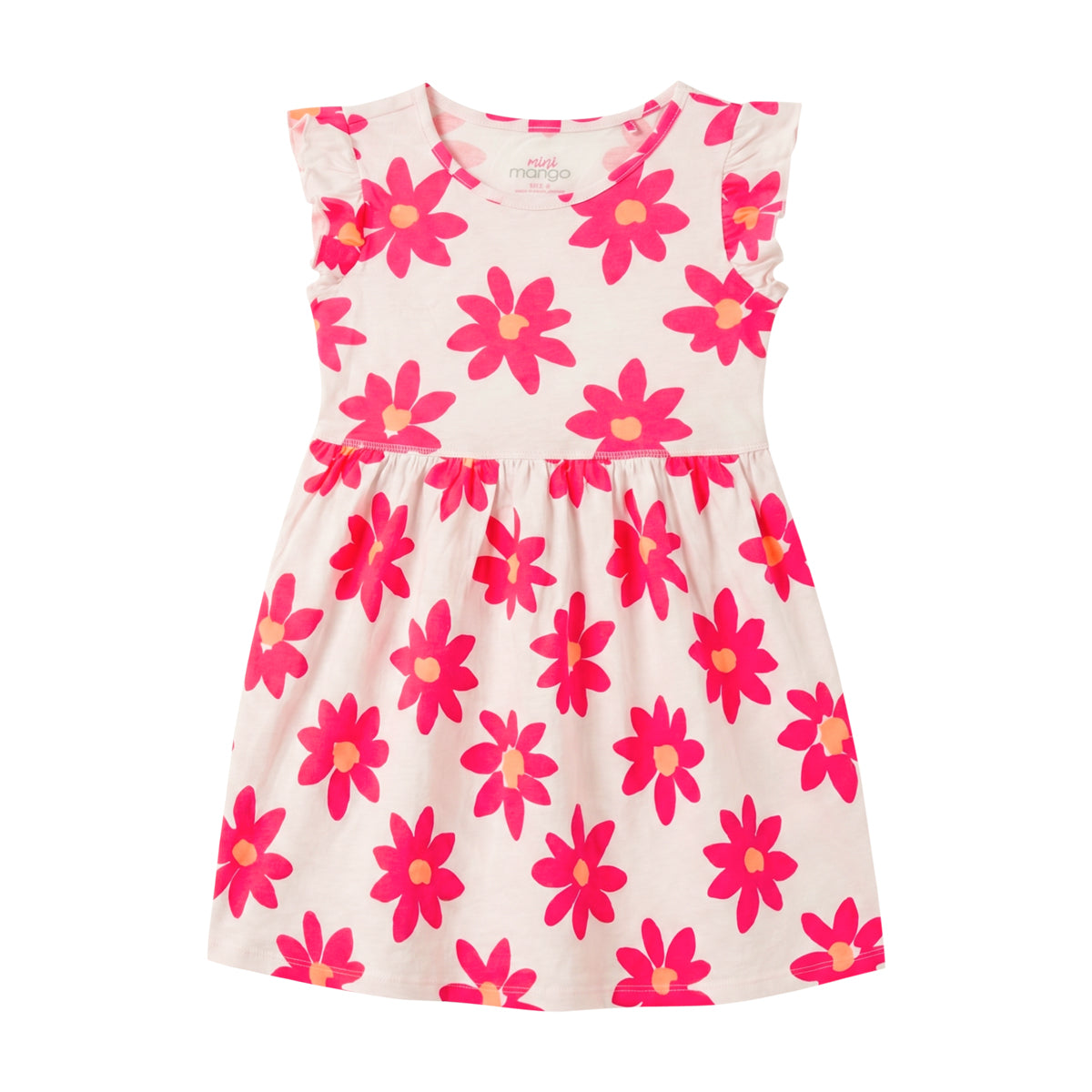 Girls Soft Cotton Printed Sleeveless Casual Summer Dress