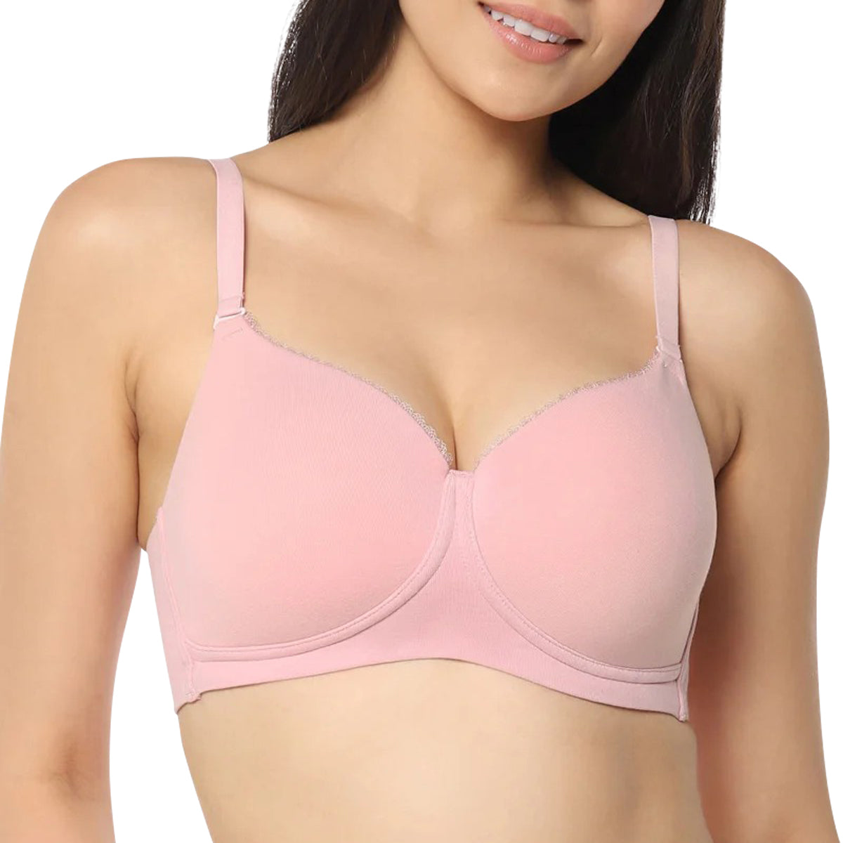 Womens Padded Non-Wired Cotton T-Shirt Bra