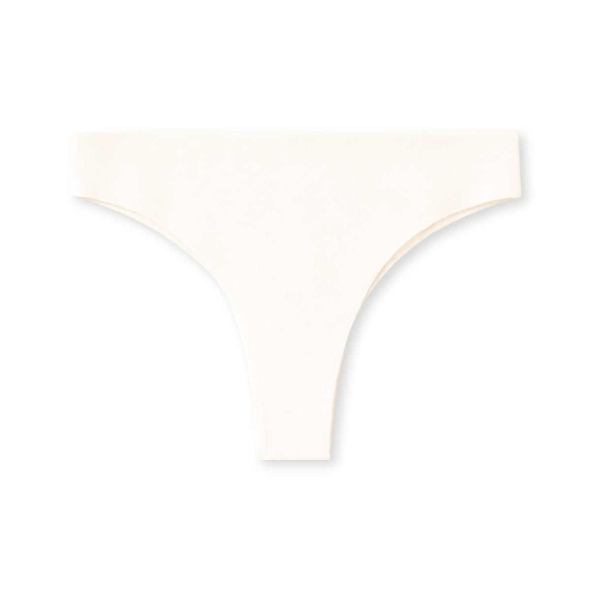 Womens Seamless Mid Rise Nylon Stretch Invisible Comfort Thong
