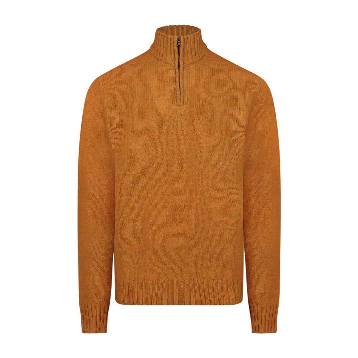 Mens Wool Half-Zip Turtleneck Pullover Sweater