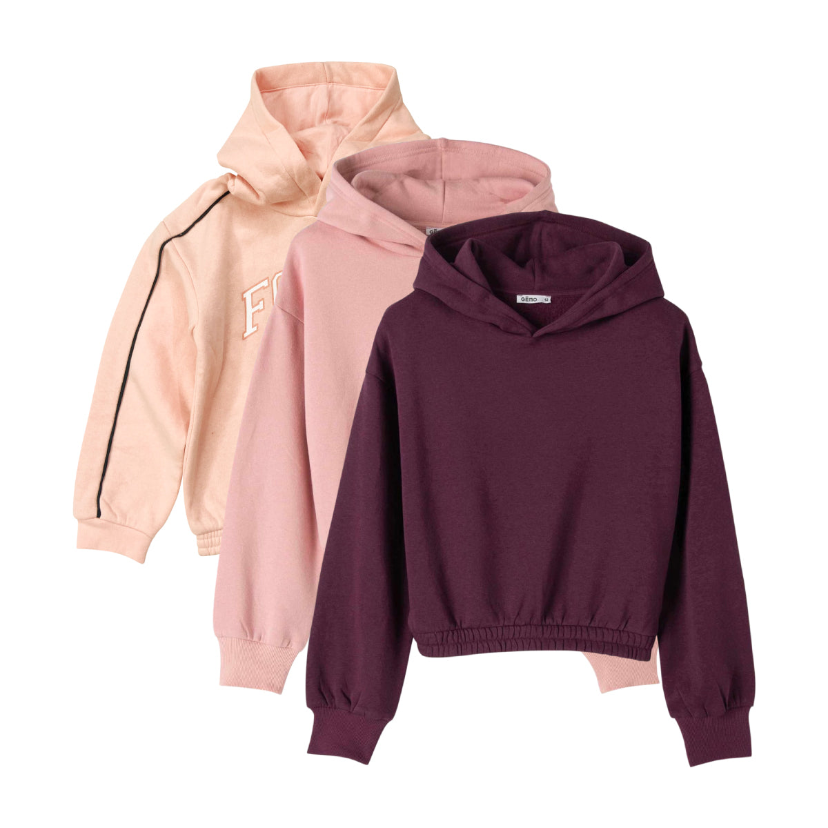 Girls Long Sleeve Pull Over Drawstring Hoodie