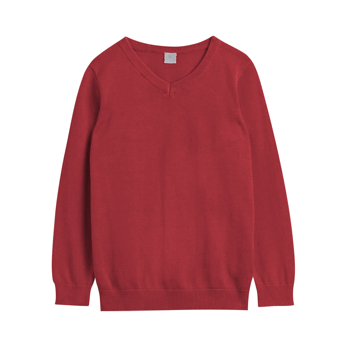 Boys V-Neck Long Sleeve Cotton Sweater