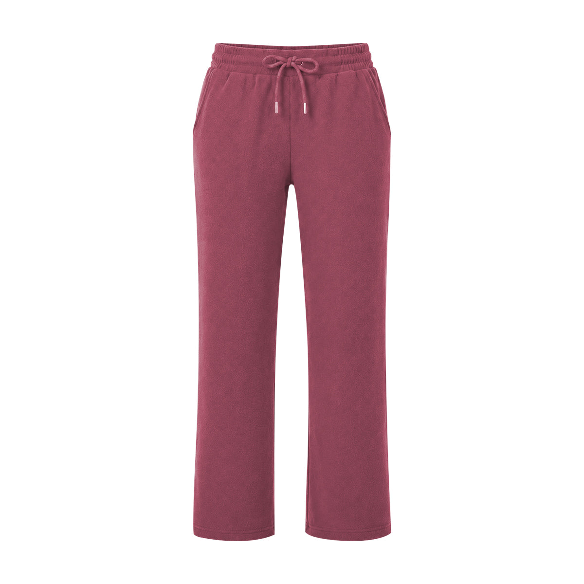 Womens Micro Fleece Straight Leg Pants with Pockets