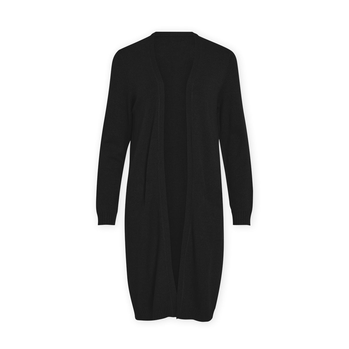 Womens Long Open Front Knit Winter Cardigan