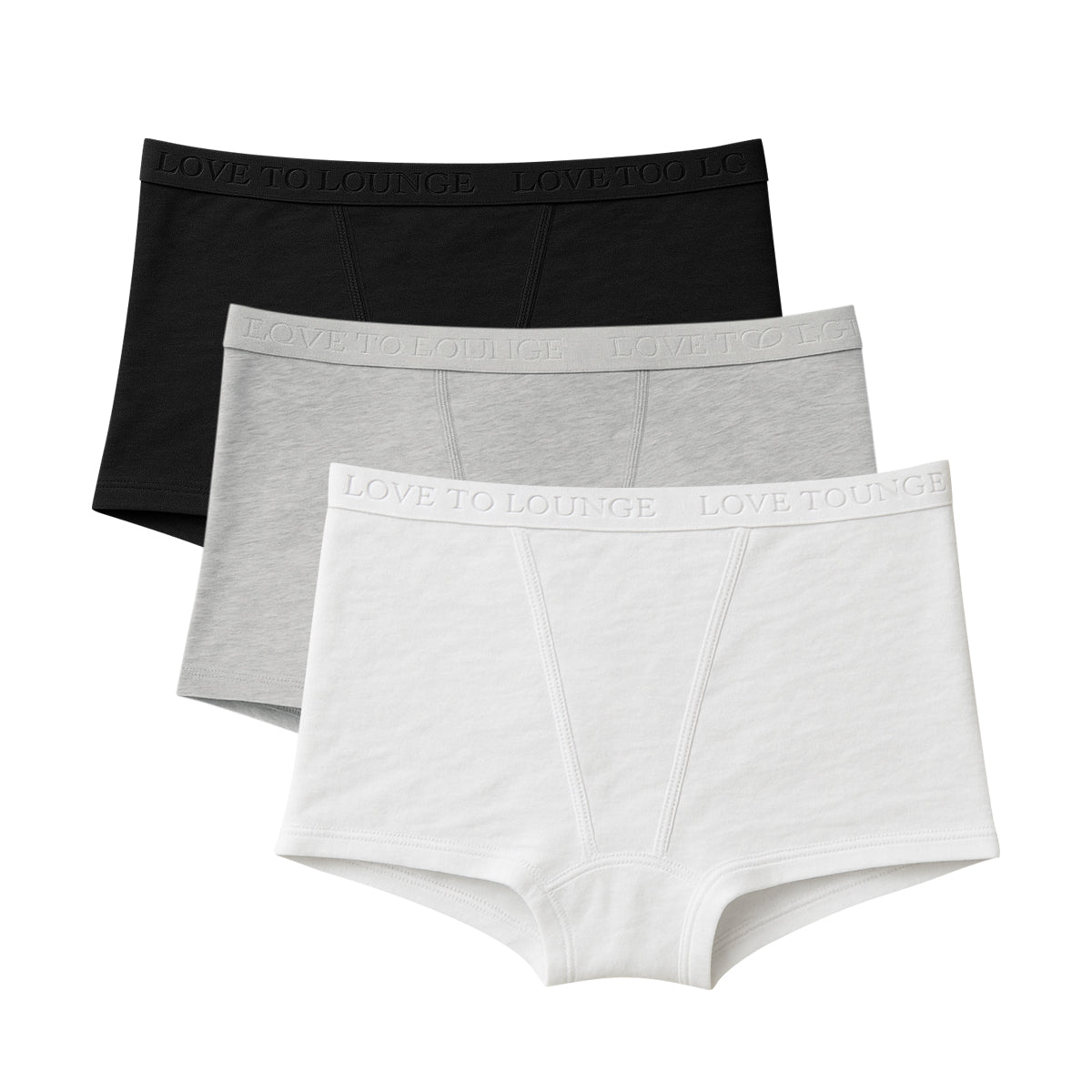 Women's Mid Waist Cotton Boxer Brief Panty