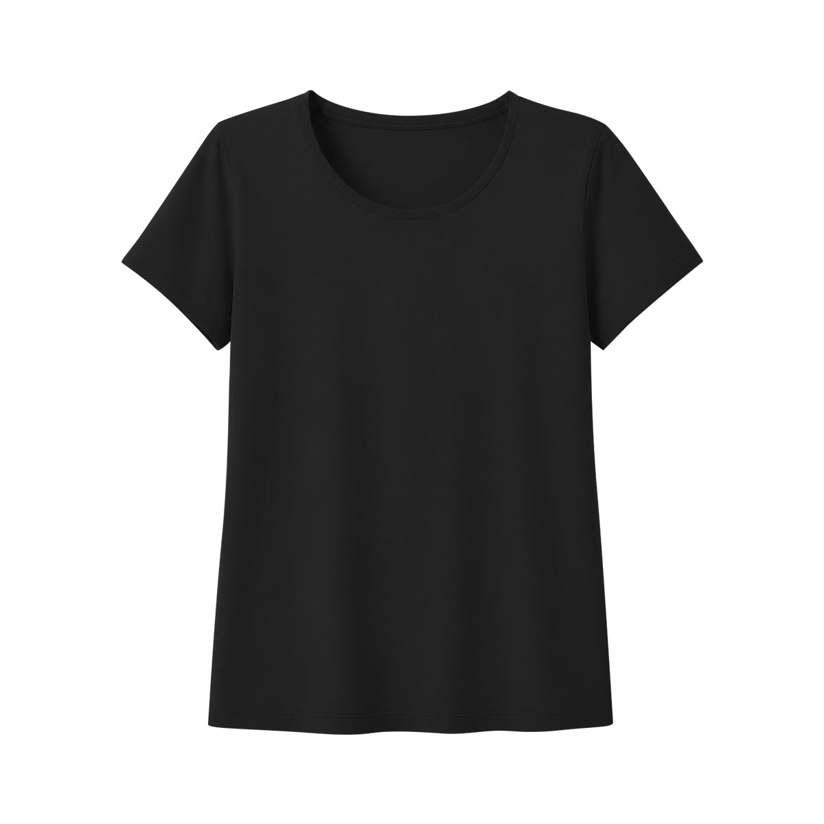 Women's Basic Cotton Scoop Neck Short Sleeve T-Shirt